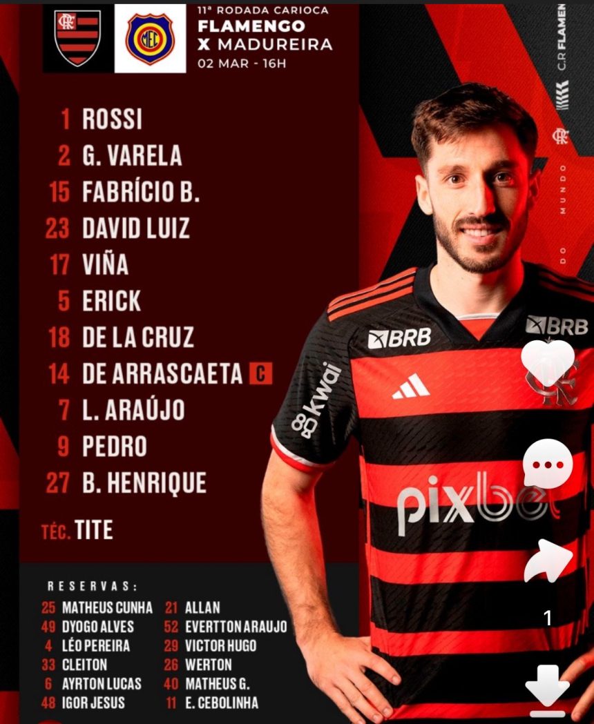 saiu!-veja-escalacao-do-flamengo-para-jogo-contra-o-madureira-–-coluna-do-fla