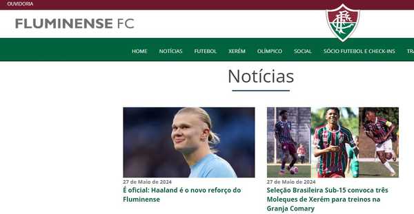 site-do-fluminense-e-invadido-e-“anuncia”-a-contratacao-de-haaland,-do-manchester-city-–-globo